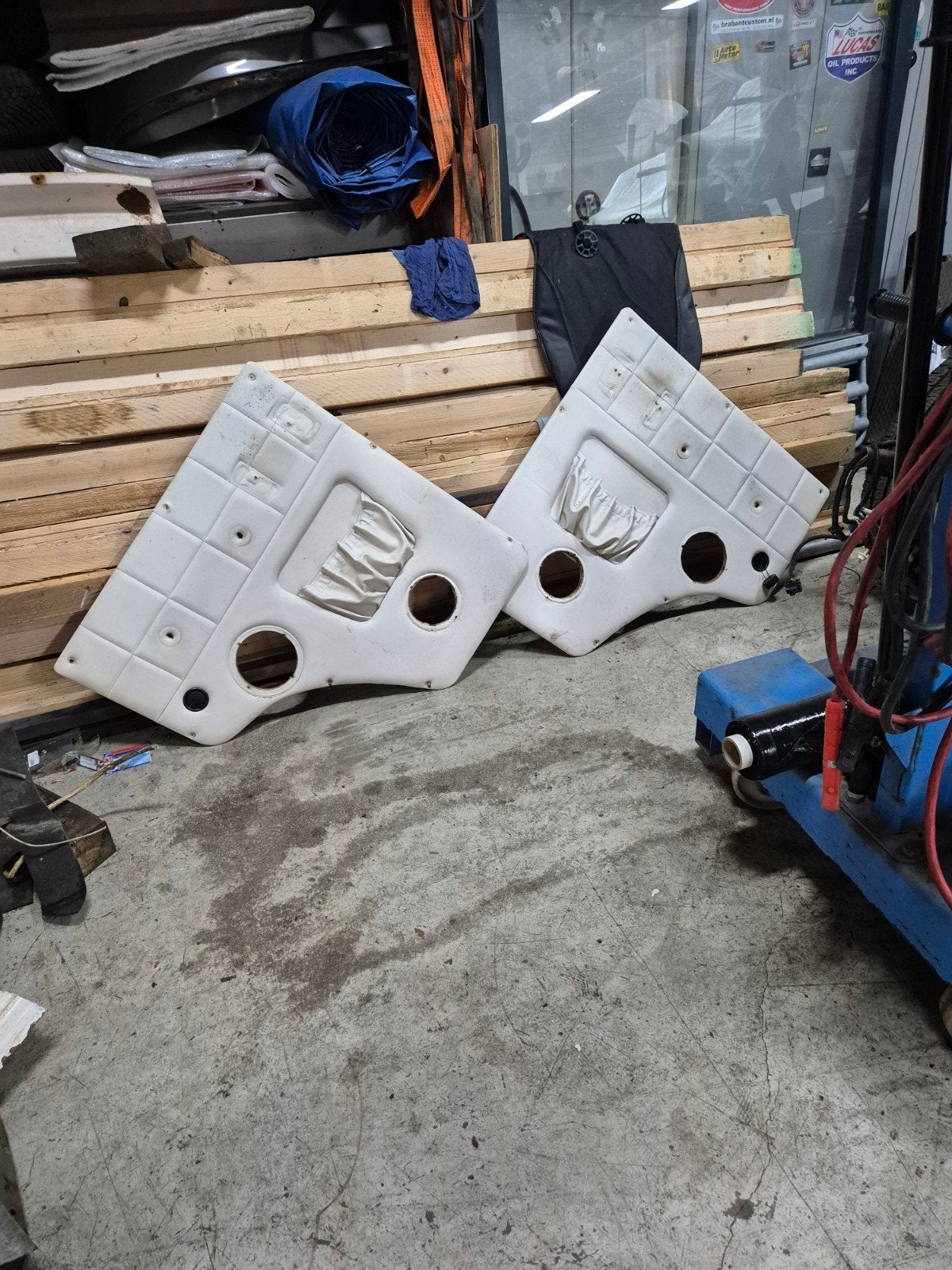 Set van 2 witte deurpanelen chevy g20, Auto-onderdelen, Ophalen of Verzenden, Gebruikt