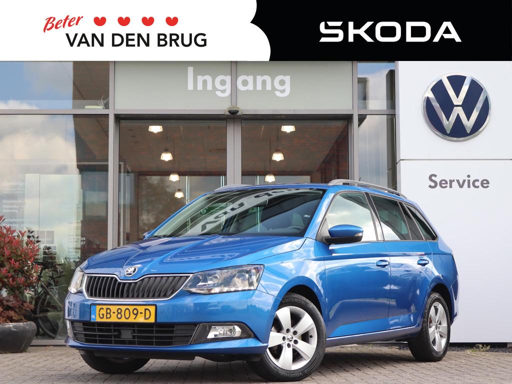 Skoda Fabia Combi 1.2 TSI 90 pk First Edition Style | Trekha, Stof, 4 cilinders, Blauw, Origineel Nederlands