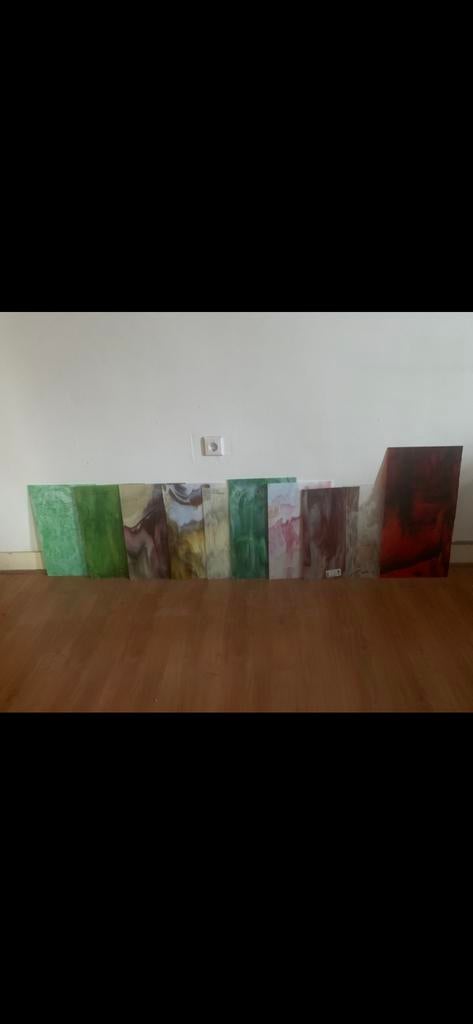 Diverse Tiffany glasplaten - perfect voor glas-in-lood, Ophalen of Verzenden