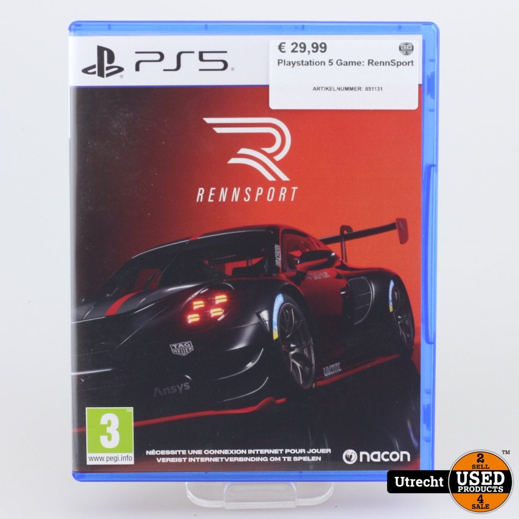 Playstation 5 Game: RennSport, Playstation, Zo goed als nieuw, Support@playstation.com, 2207 Bridgepointe Parkway
San Mateo, CA 94404
United States