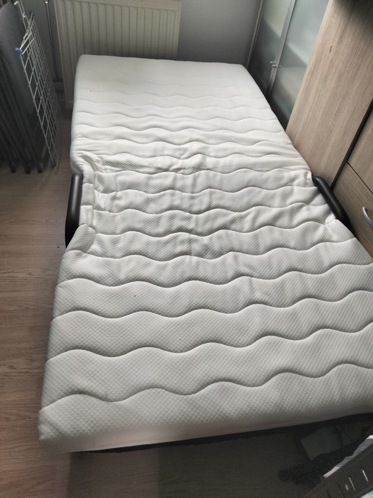 opklapbed, Huis en Inrichting, Ophalen, Eenpersoons, Zwart, 190 cm of minder