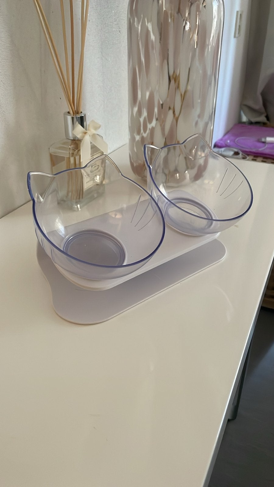 Katten voer bakje, Ophalen, Zo goed als nieuw