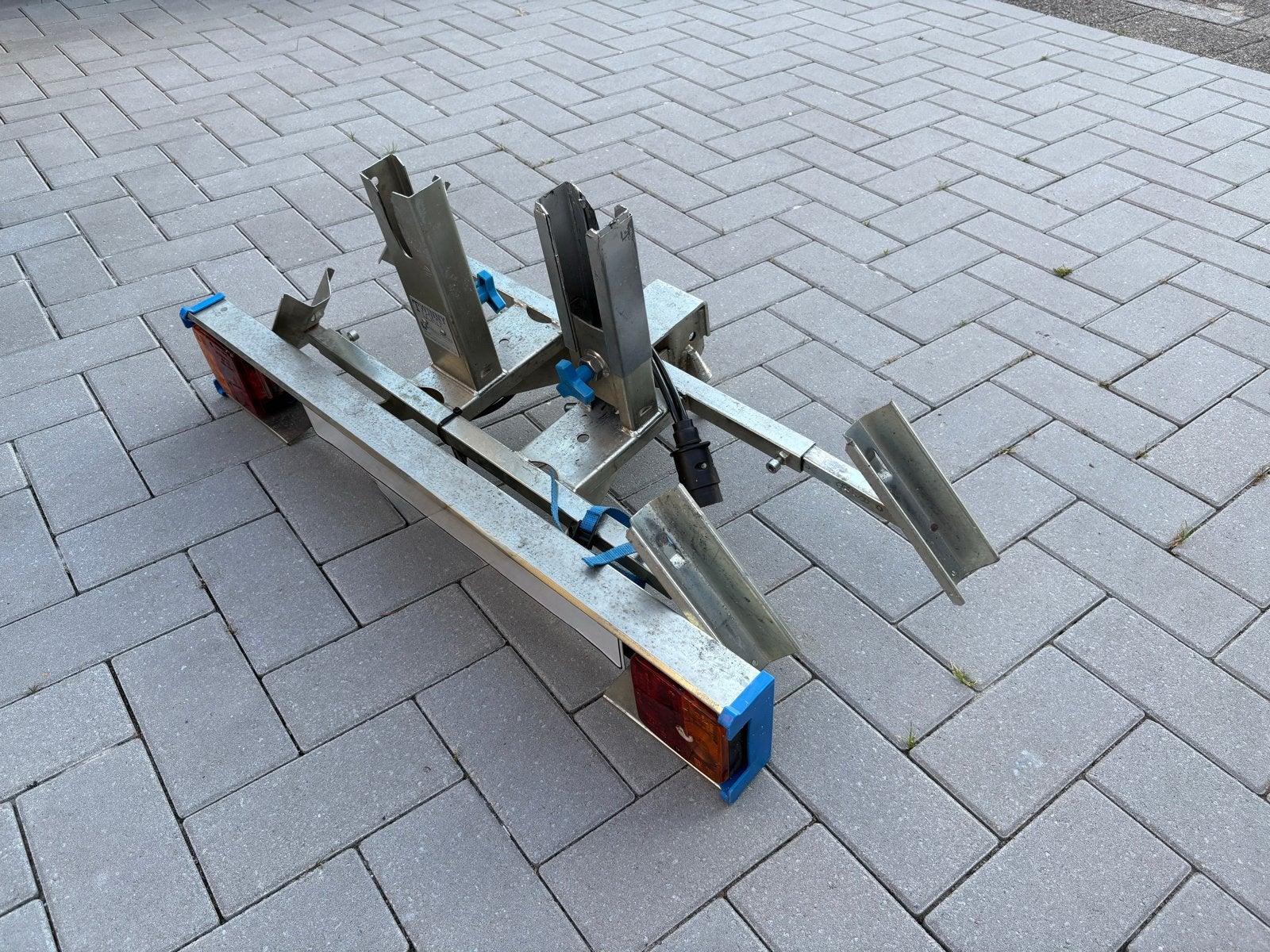 Stevige trekhaakdrager voor 2 fietsen, Ophalen, 2 fietsen, Gebruikt, Trekhaakdrager