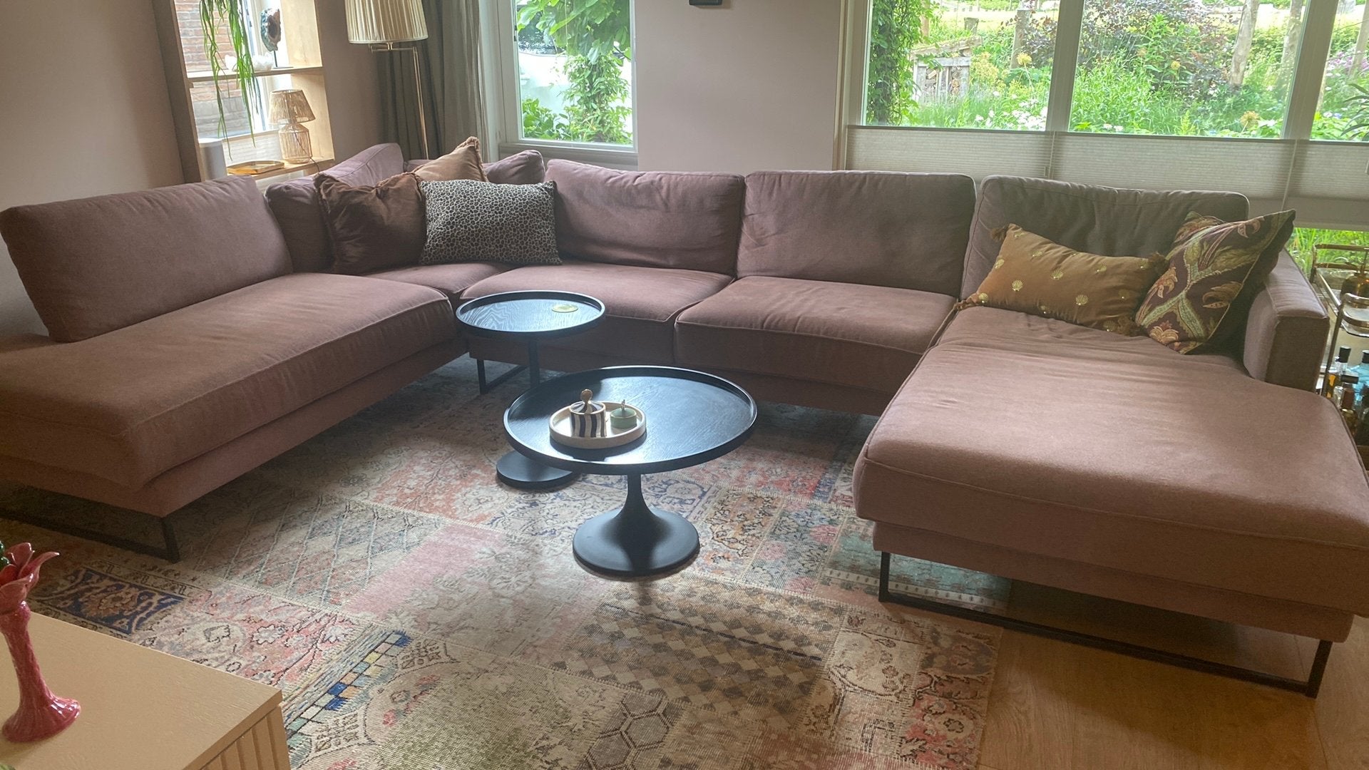 Zen Lifestyle U bank oud roze, perfecte staat, Huis en Inrichting, Ophalen, Zo goed als nieuw