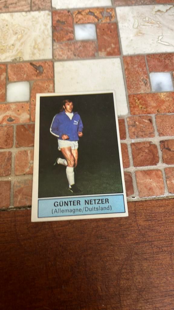 Panini Vanderhout 1972-1973 netzer e.a., Ophalen of Verzenden, Zo goed als nieuw, Buitenlandse clubs, Poster, Plaatje of Sticker
