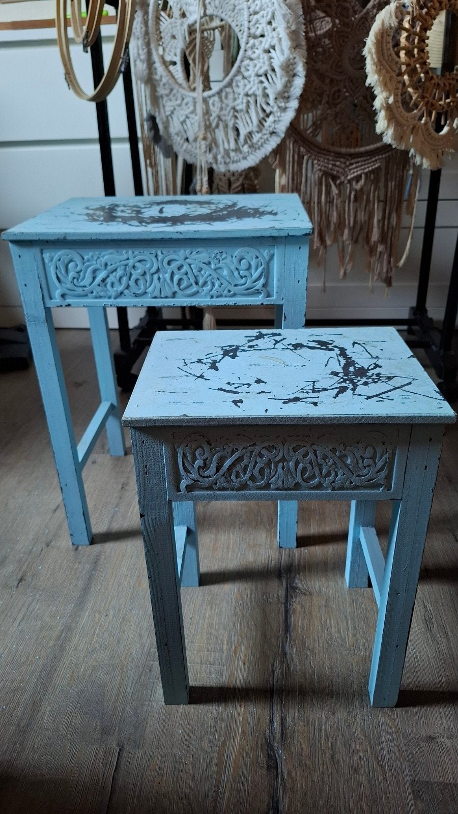 set bijzettafels, Ophalen, Gebruikt, Hout