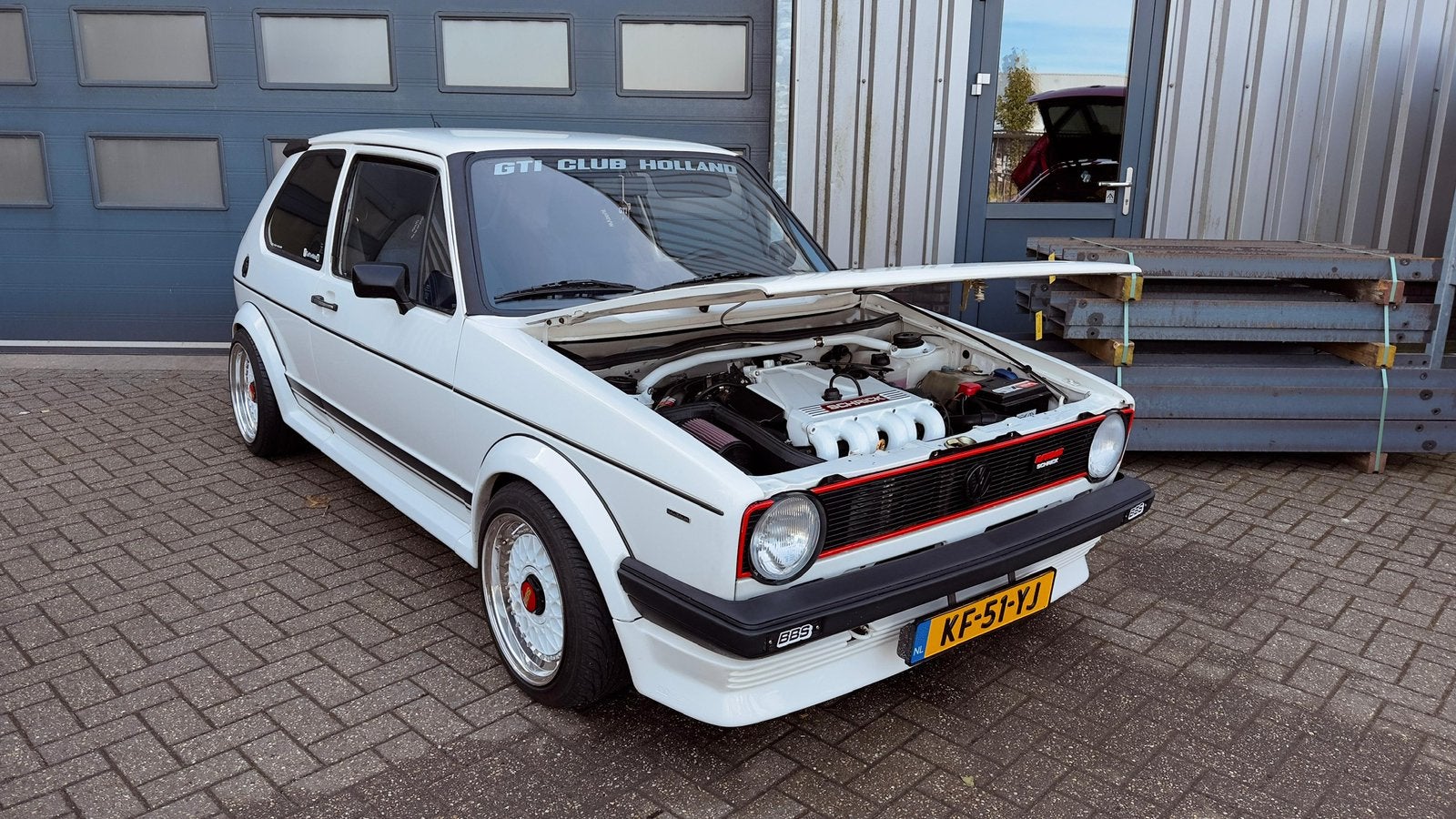 Volkswagen Golf mk1 vr6/ golf mk1 Mexico beige, Voorwielaandrijving, Stof, 4 stoelen, Wit