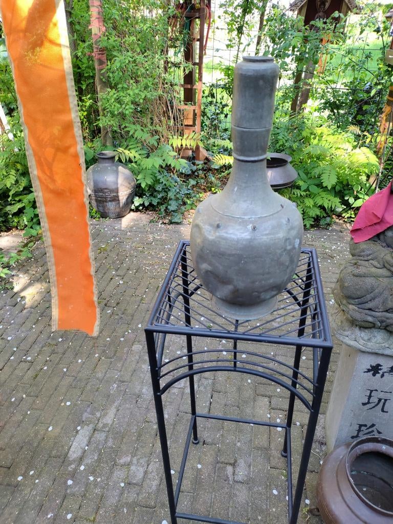 Hoog tuin standaard voor vogeldrinkbak, pot, beeld, plant, Ophalen