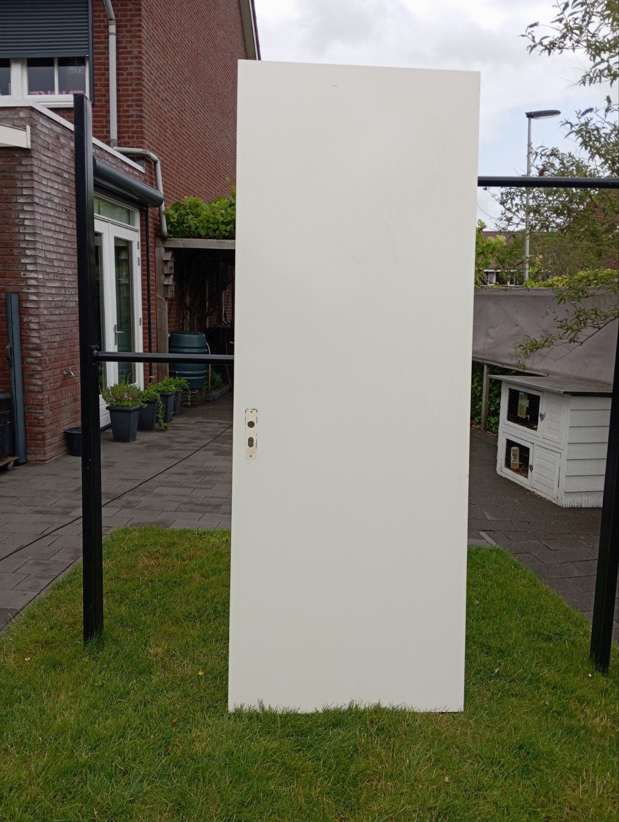 Binnendeur opdekdeur 83x231 cm, Ophalen, Gebruikt, 80 tot 100 cm, 215 cm of meer