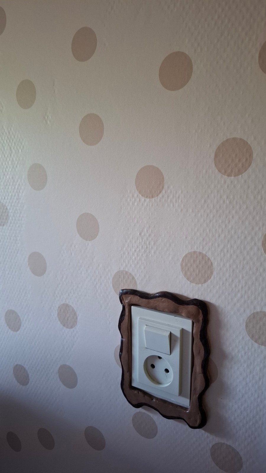 Behang nieuw 1,5 rol Esta Home beige stippen polka dot, Ophalen of Verzenden, Beige, Esta Home