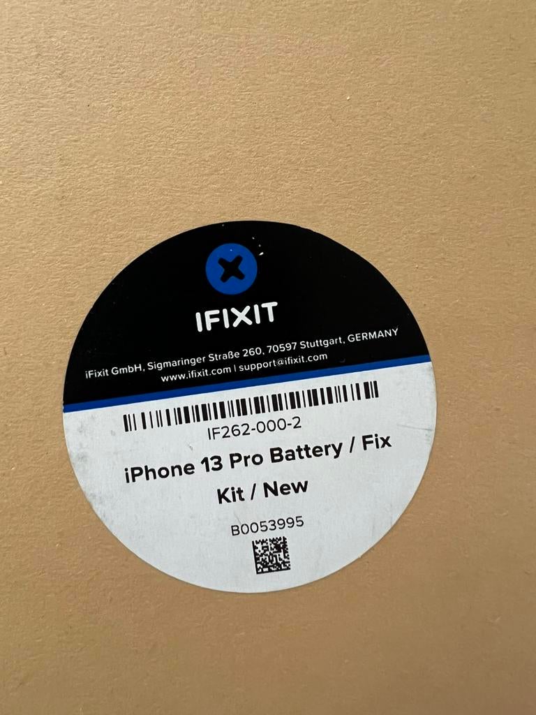 iFixit Iphone 13 Pro batterij kit, Telecommunicatie, Mobiele telefoons | Batterijen en Accu's, Ophalen of Verzenden, Nieuw, Apple iPhone