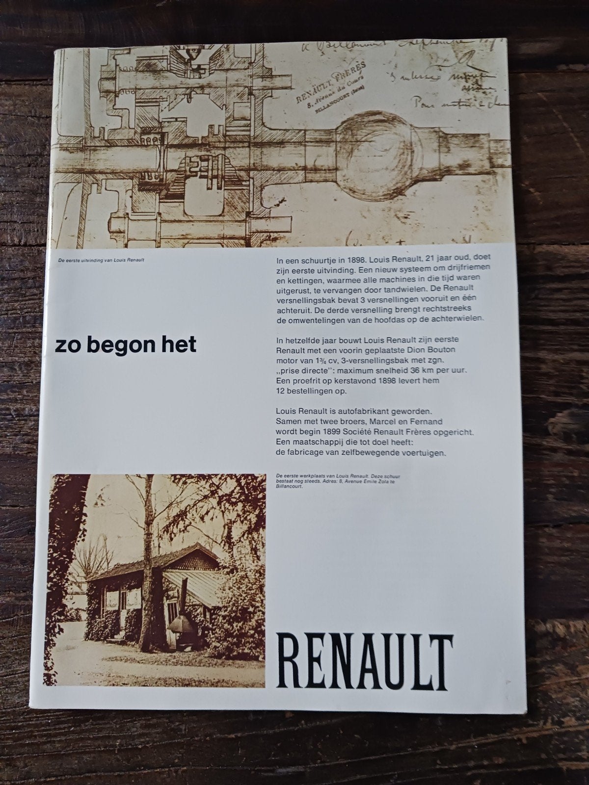 Renault brochure +/- 1970, Ophalen of Verzenden, Gelezen, Renault