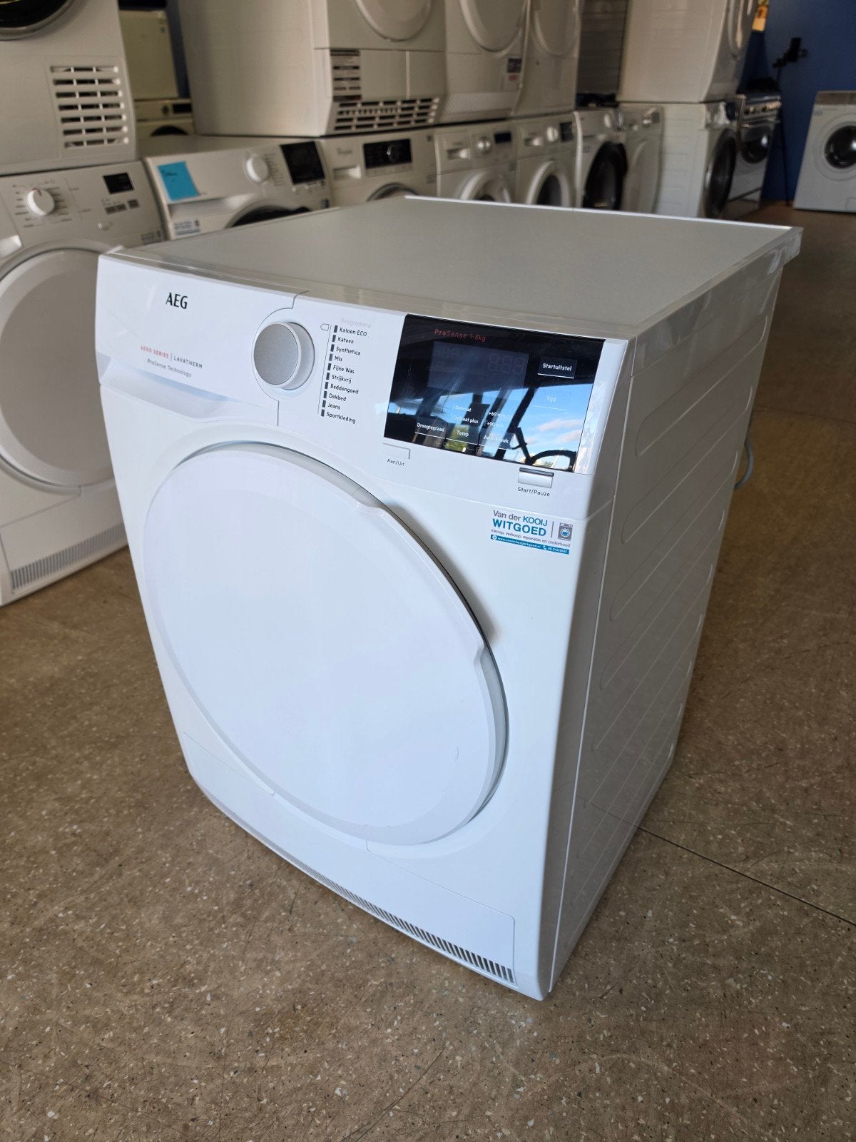 AEG 6000 Series condensdroger | Garantie & Gratis thuis 🚚✅️, AEG, Jirnsum, Anti-kreukfase, 8 tot 10 kg