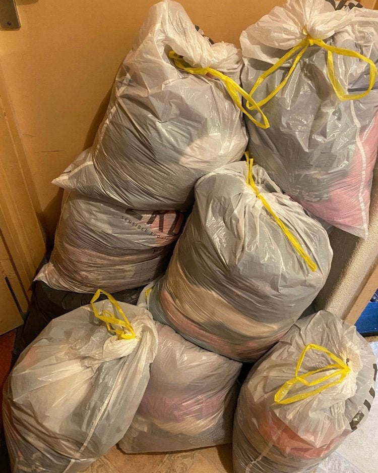 Grote partij gesorteerde kleding voornamelijk dames!, Ophalen, Gedragen, Maat 38/40 (M)