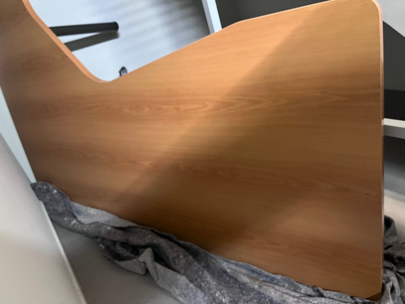 Groot bureau, Ophalen, Gebruikt, Bruin, Hout