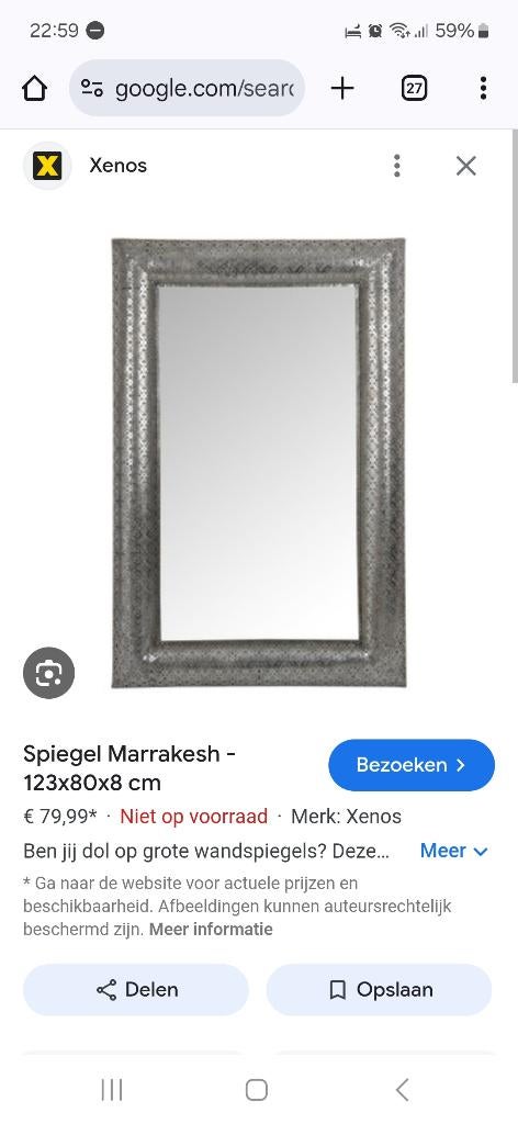 Mooie spiegels oosterse stijl, Ophalen, 100 tot 150 cm, Zo goed als nieuw, 75 tot 100 cm