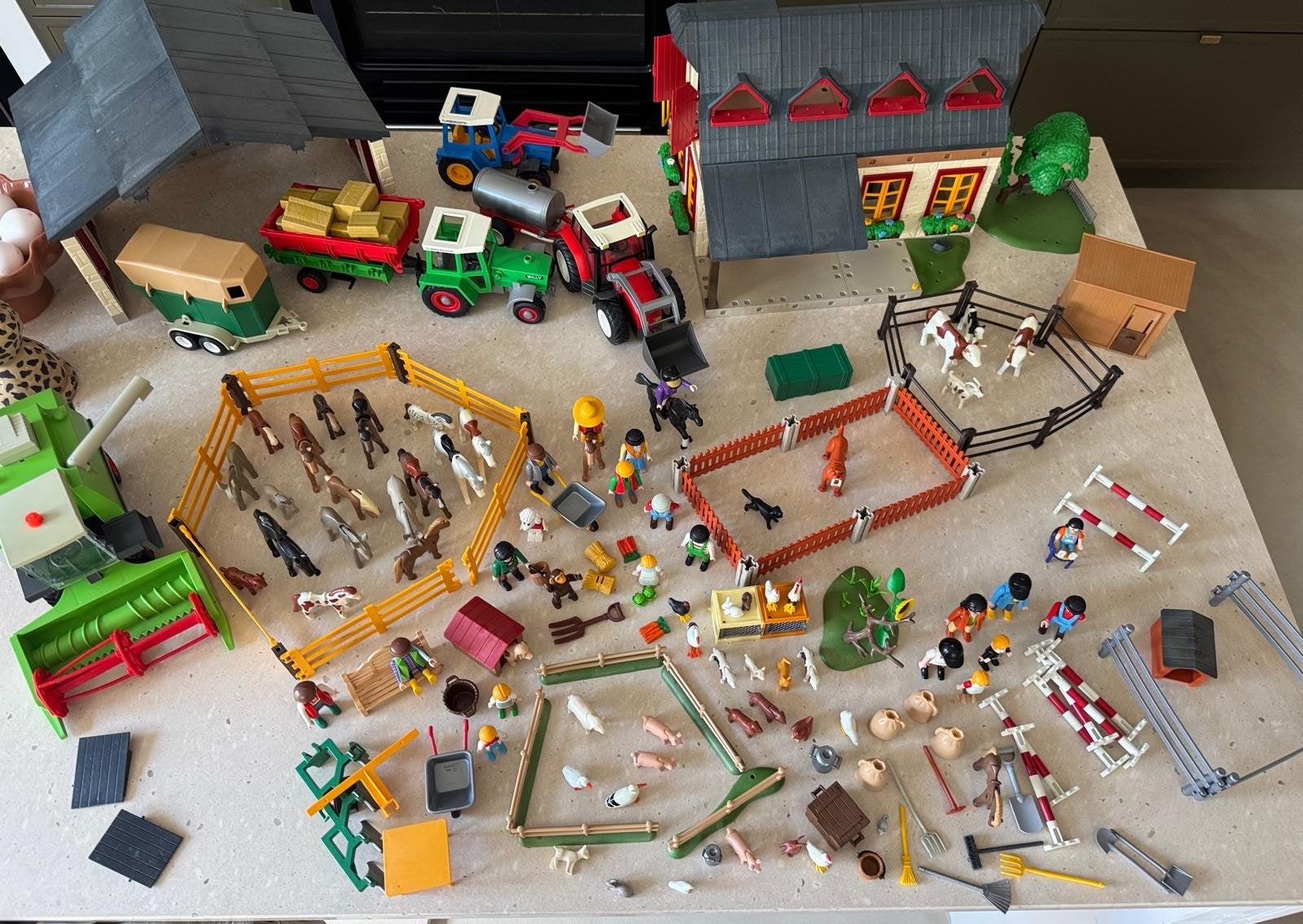 Grote Playmobil boerderij set met veel accessoires, Ophalen, Gebruikt