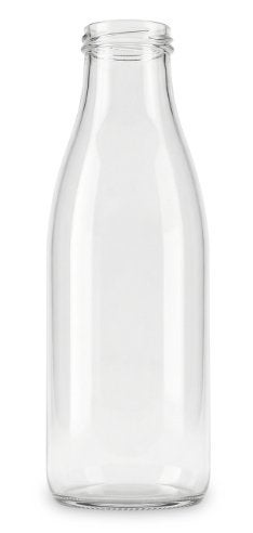 glazen sap of melk (WECK) fles 750 ml inclusief TO48 deksel, Ophalen, Glas, Nieuw, Wit