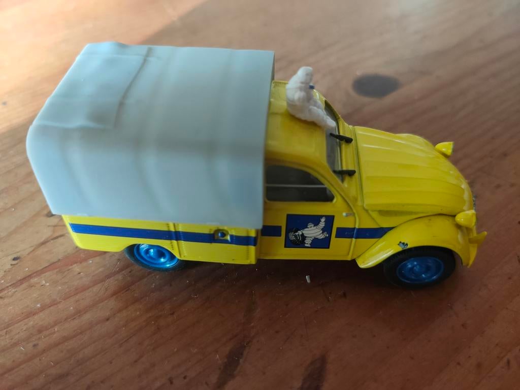 Citroën 2CV pick-up 1:43 Norev nr60, Ophalen of Verzenden, Gebruikt, Auto, Norev