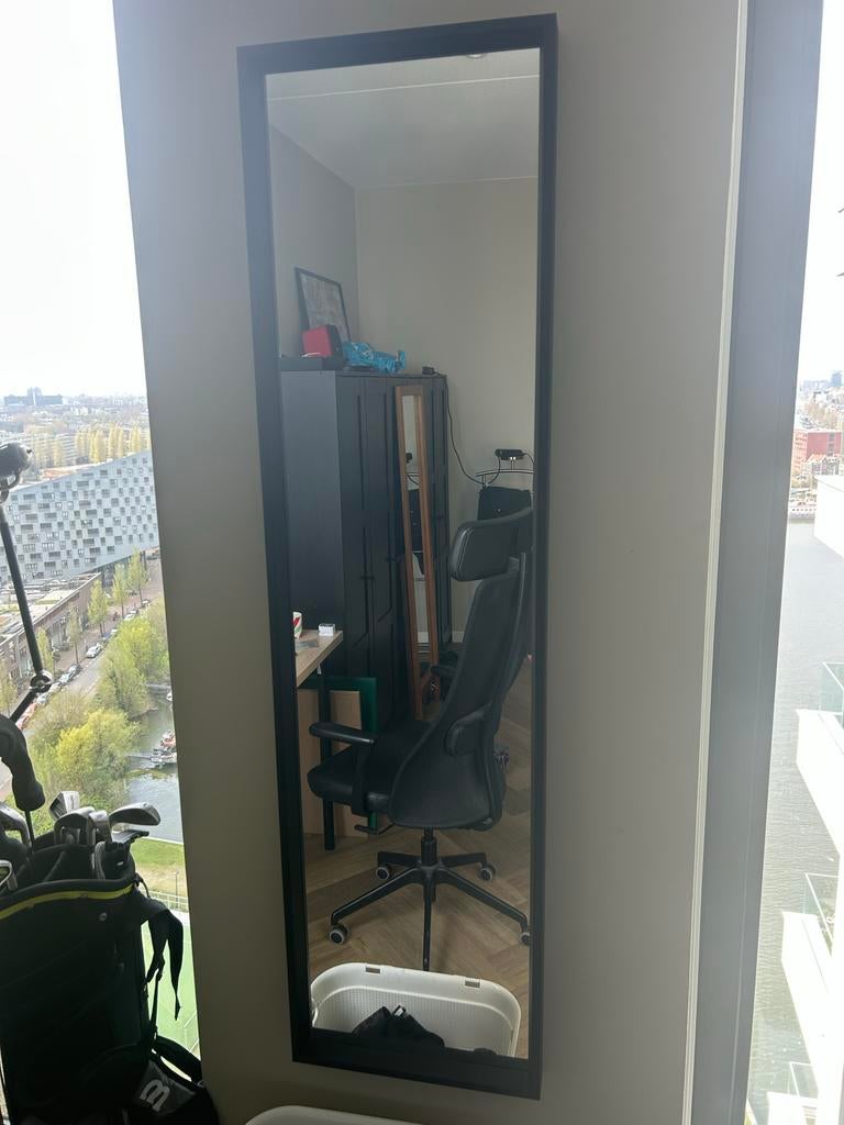 Spiegel 150 x 40 cm, Huis en Inrichting, Woonaccessoires | Spiegels, Ophalen, Minder dan 50 cm, Zo goed als nieuw, 150 tot 200 cm