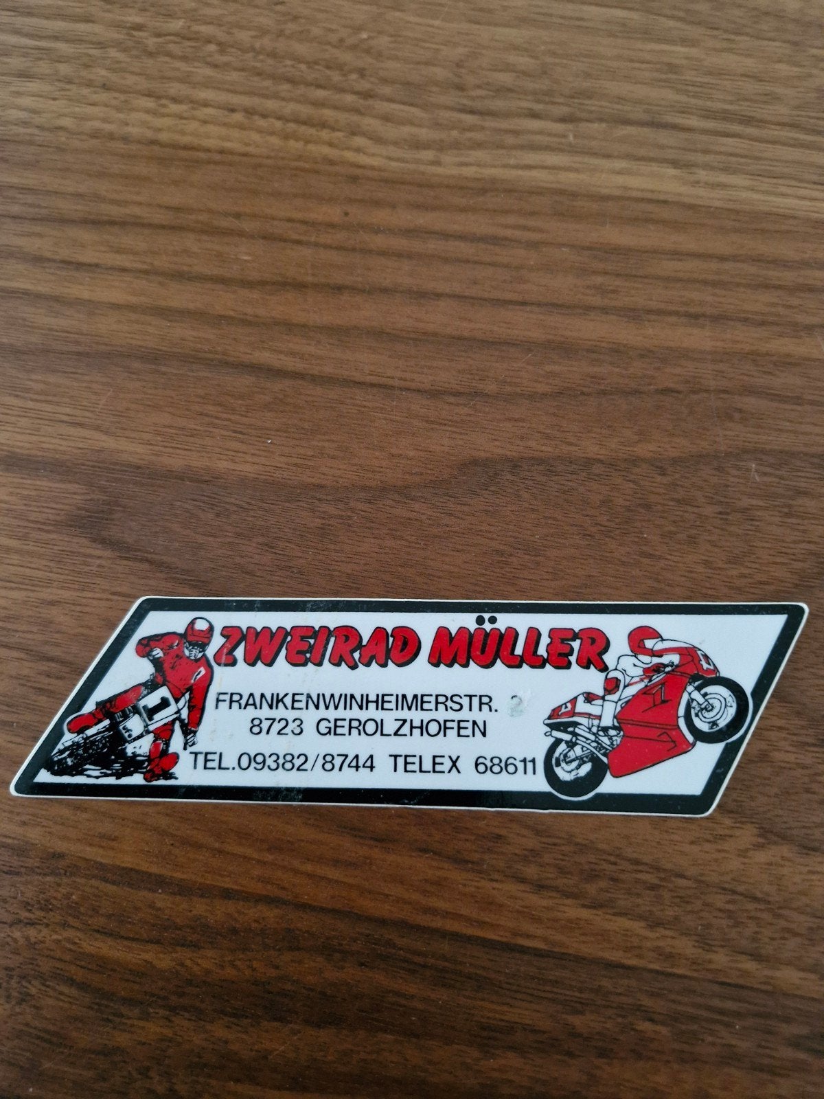 007 Zweirad Müller Sticker - Motorfiets en Motorcross, Verzamelen, Ophalen of Verzenden