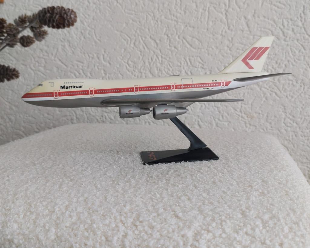 Plastic snap fit Martinair boeing 747_ 100/200 schaal 1:250, Ophalen of Verzenden, Gebruikt, Vliegtuig, Overige merken