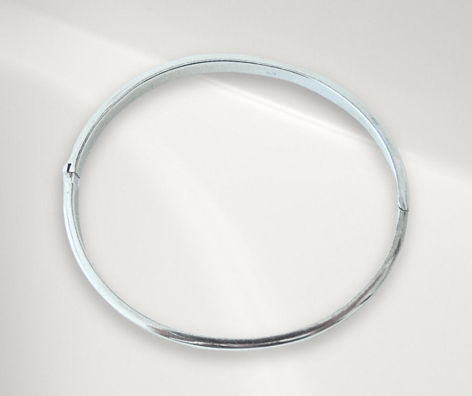 Mooie strakke 925 zilveren lichte SLAVENARMBAND!, Sieraden, Tassen en Uiterlijk, Verzenden, Zo goed als nieuw, X, Zilver
