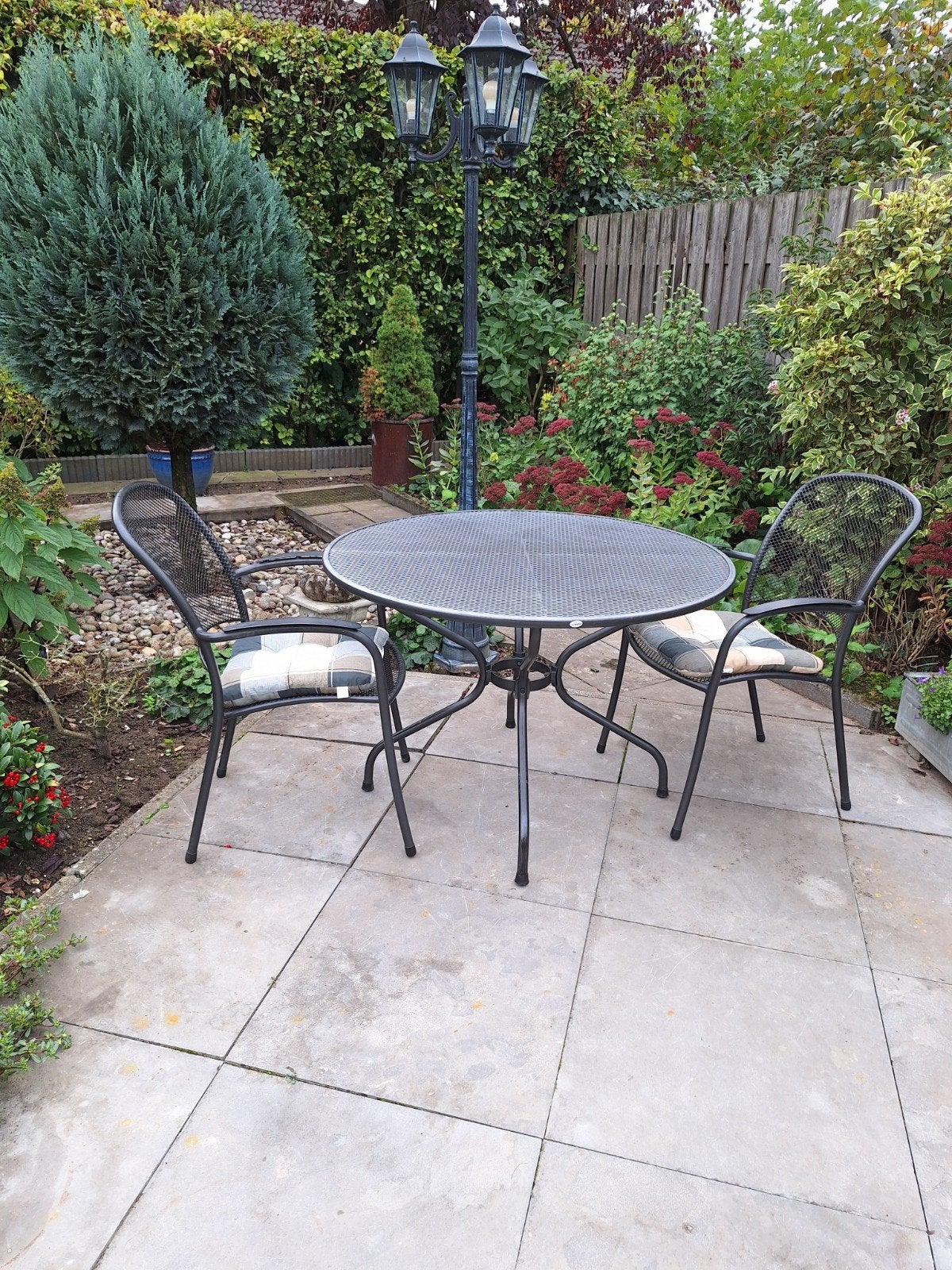 Te koop: tuinset: Tafel met 2 stoelen, Overige materialen, Gebruikt, Tuinset, Eettafel