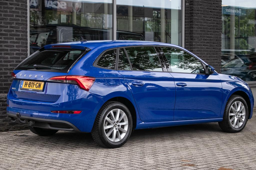 Skoda Scala 1.0 TSI Sport Business | trekhaak | (bj 2019), Auto's, Skoda, Scala, Gebruikt, Euro 6, Blauw