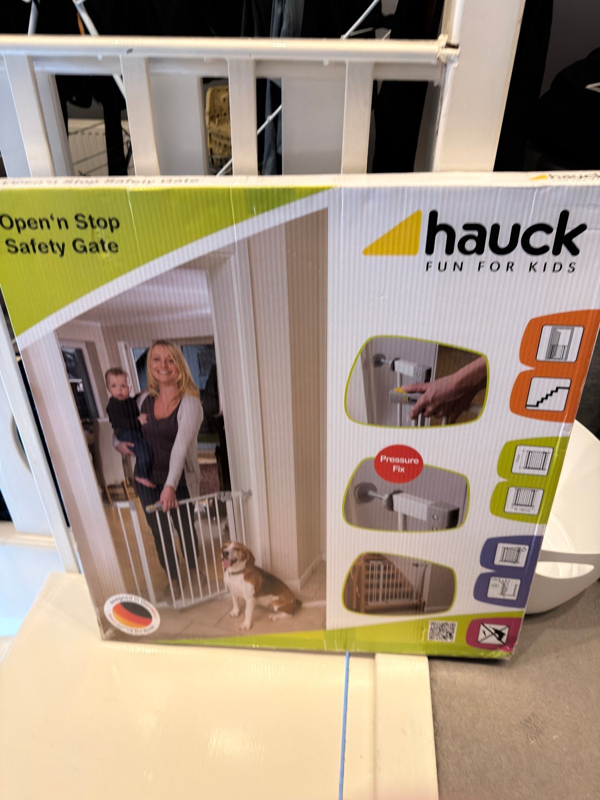 Hauck Open'n Stop Safety Gate - 1 nieuw, 1 gebruikt, Ophalen, Nieuw, Klemhekje, Metaal of IJzer