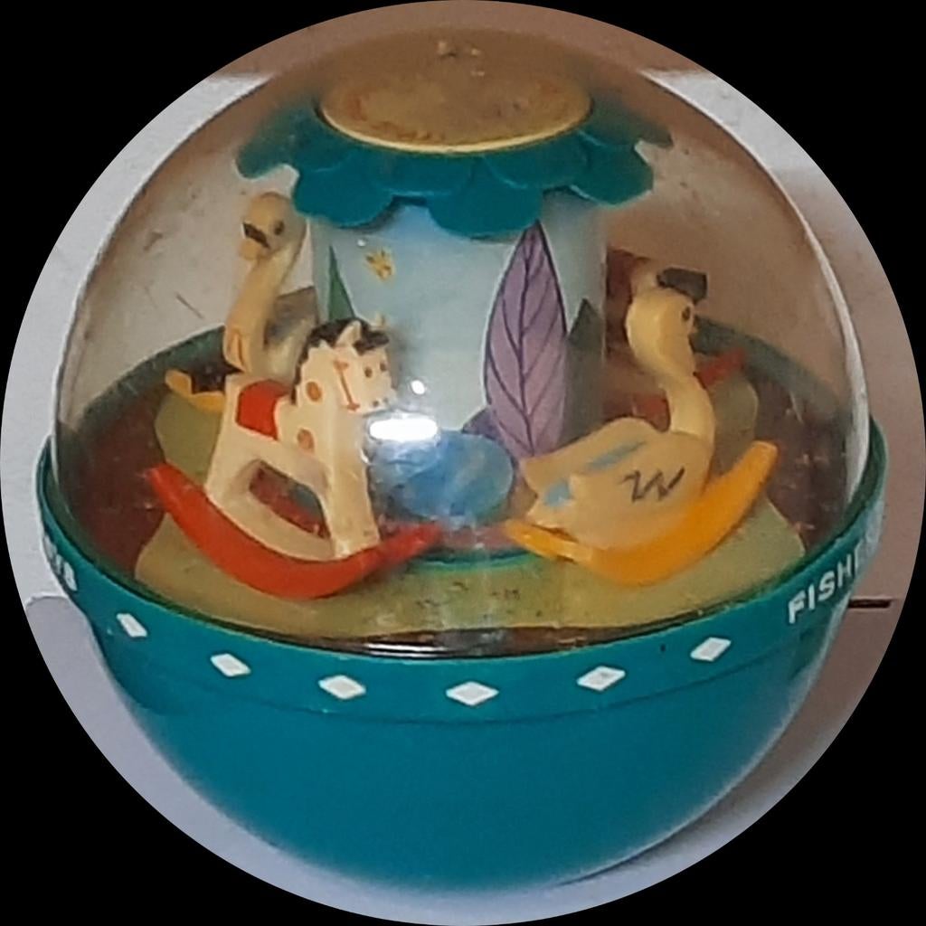Vintage speelgoed Fisher price roly poly chime bal, Ophalen of Verzenden, Gebruikt, Overige typen, Met geluid