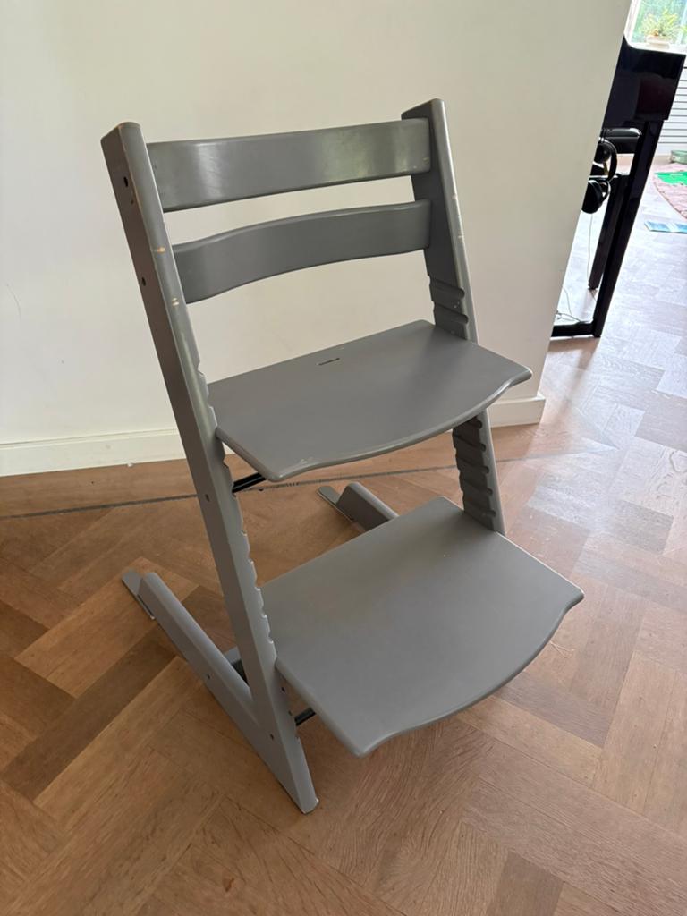 Stokke Tripp Trapp kinderstoel - Storm Grey, Ophalen, Gebruikt, Meegroeistoel