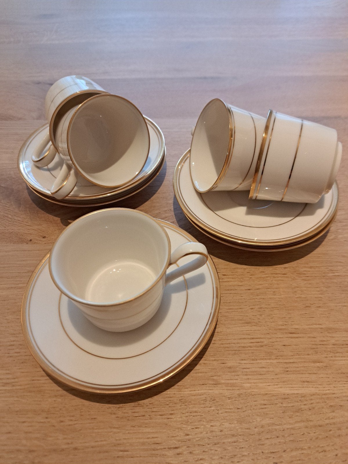 Noritake Ivory China Linton 7552 Kop en Schotel Set, Ophalen of Verzenden