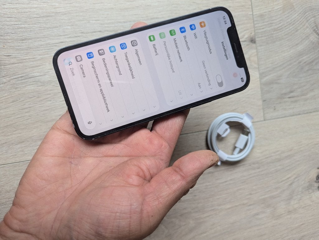 Apple iPhone 12 ZGAN 64GB/100% met accessoires €180, Zwart, Ophalen of Verzenden, Zo goed als nieuw, IPhone 12