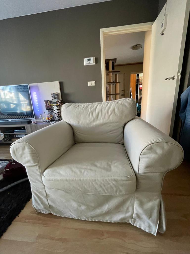 IKEA EKTORP fauteuil, Ophalen, Eenpersoons, 75 tot 100 cm, Zo goed als nieuw