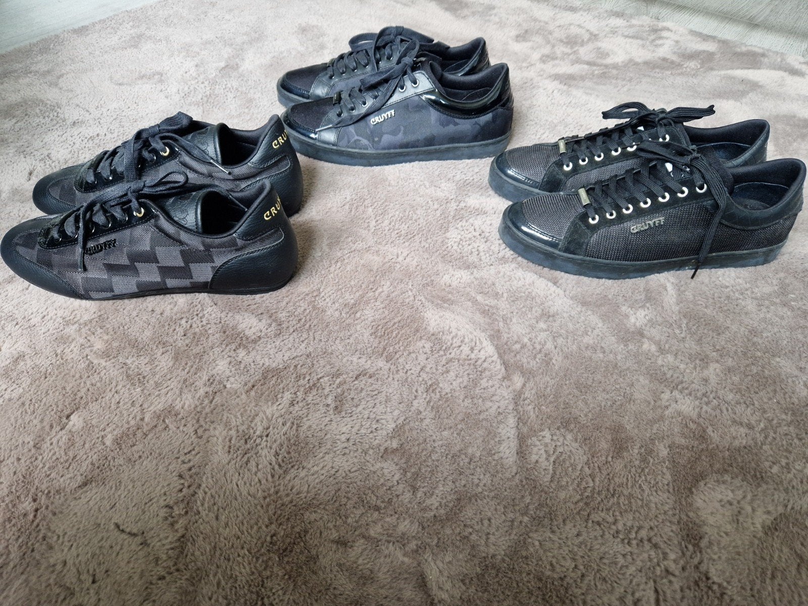 3 x Cruyff heren sneakers maat 43, Ophalen, Zo goed als nieuw, Zwart