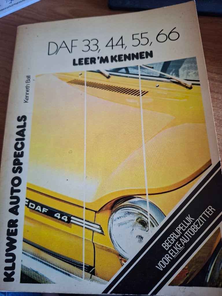 Handwerkboek Daf 33,44,55,66, Kluwer, Ophalen of Verzenden, Zo goed als nieuw, Overige onderwerpen