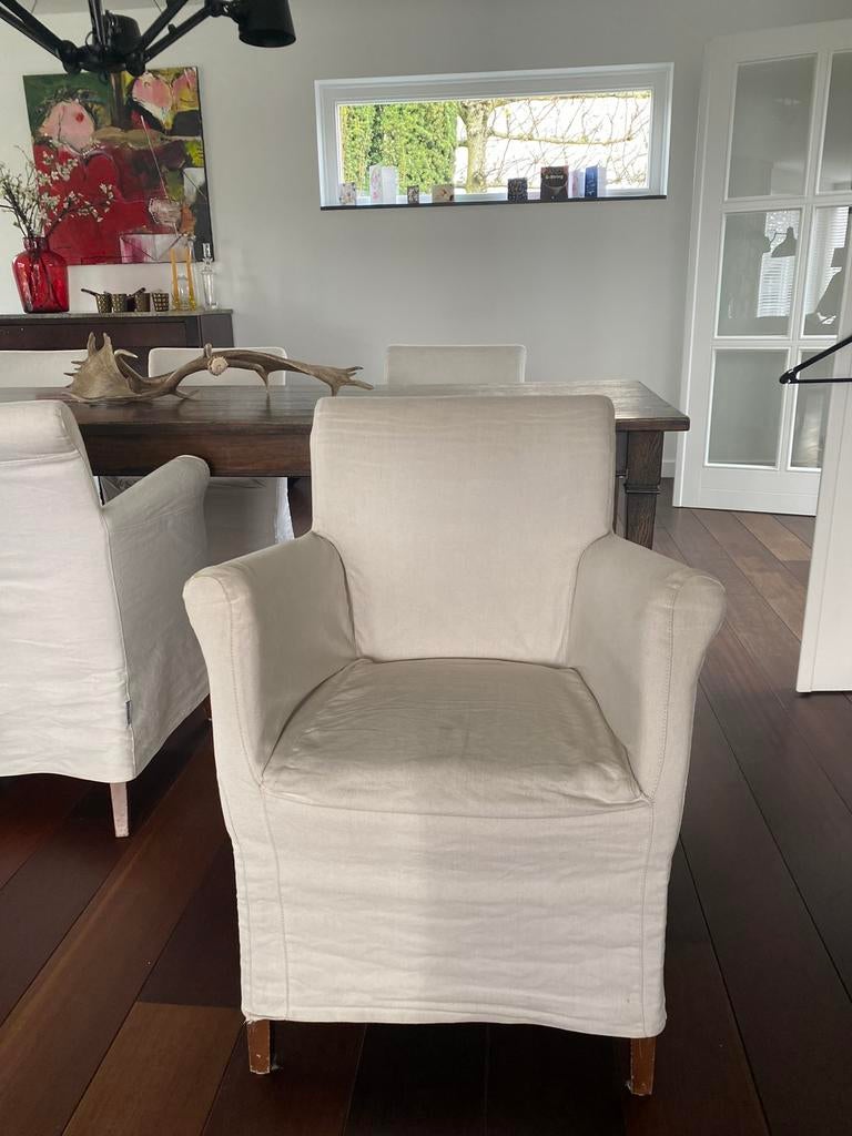 Eetkamerstoel Linteloo, Huis en Inrichting, Ophalen, Gebruikt, Minder dan 75 cm, Stof