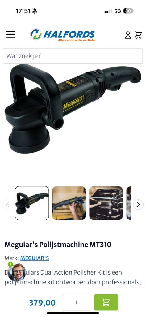 Meguiar's MT310 Dual Action Polijstmachine - Nieuw, Auto diversen, Ophalen of Verzenden, Nieuw