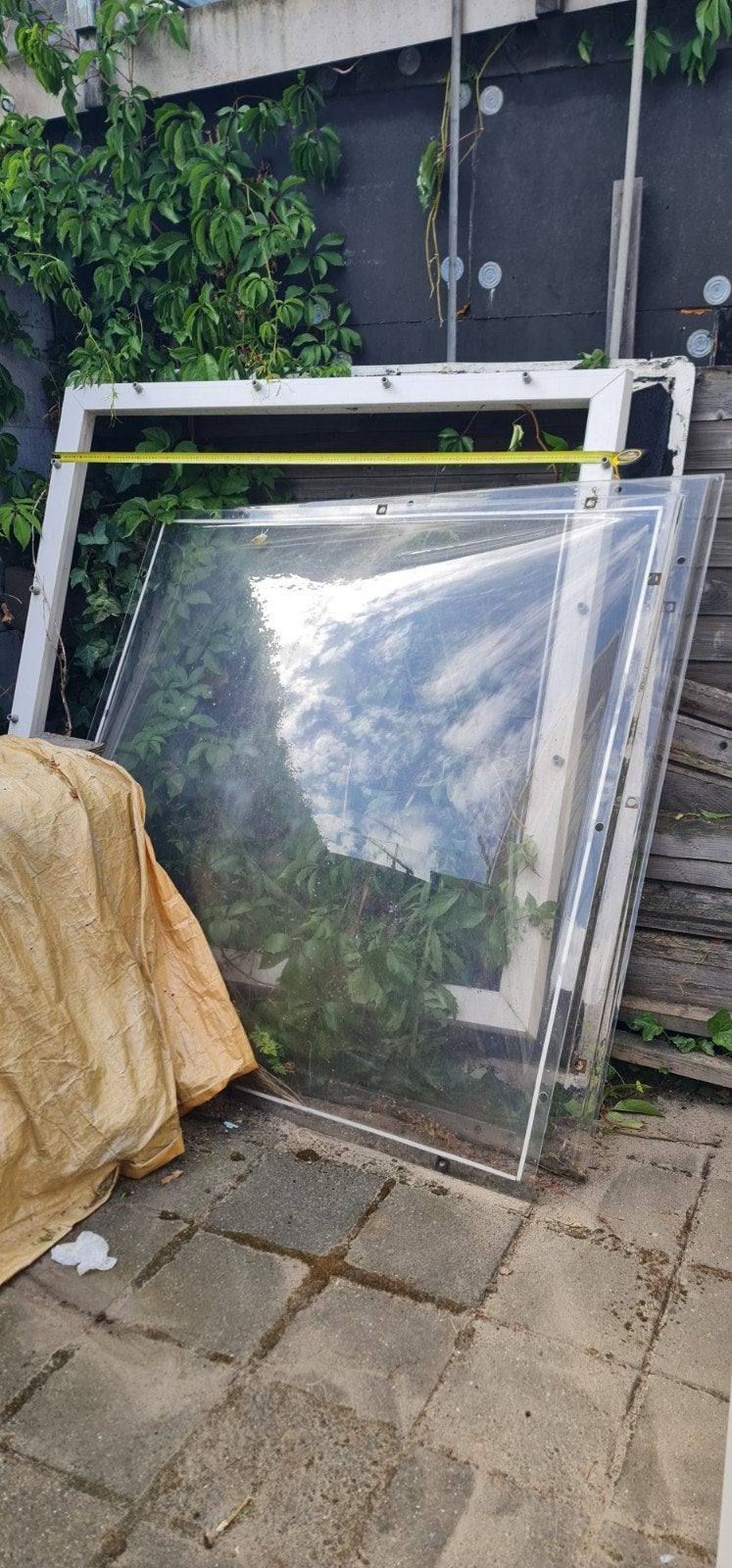 grote vierkante dakkoepel dubbel uitgevoerd, Ophalen, Gebruikt, Minder dan 80 cm, Overige typen