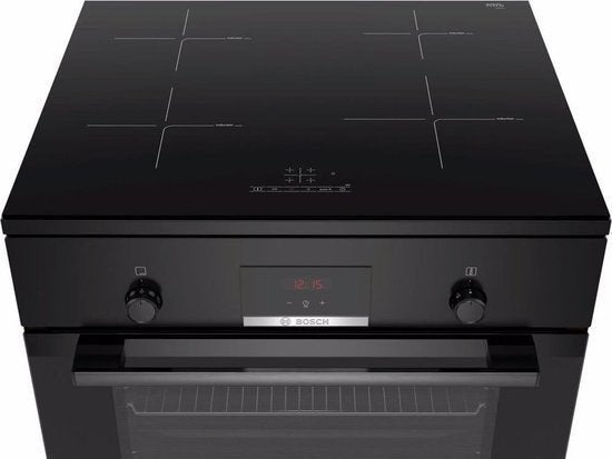 Bosch inductiefornuis HLN39A060U - Serie 4 - zwart, Witgoed en Apparatuur, 60 cm of meer, Nieuw, Informatie@bshg.com, Energieklasse A of zuiniger