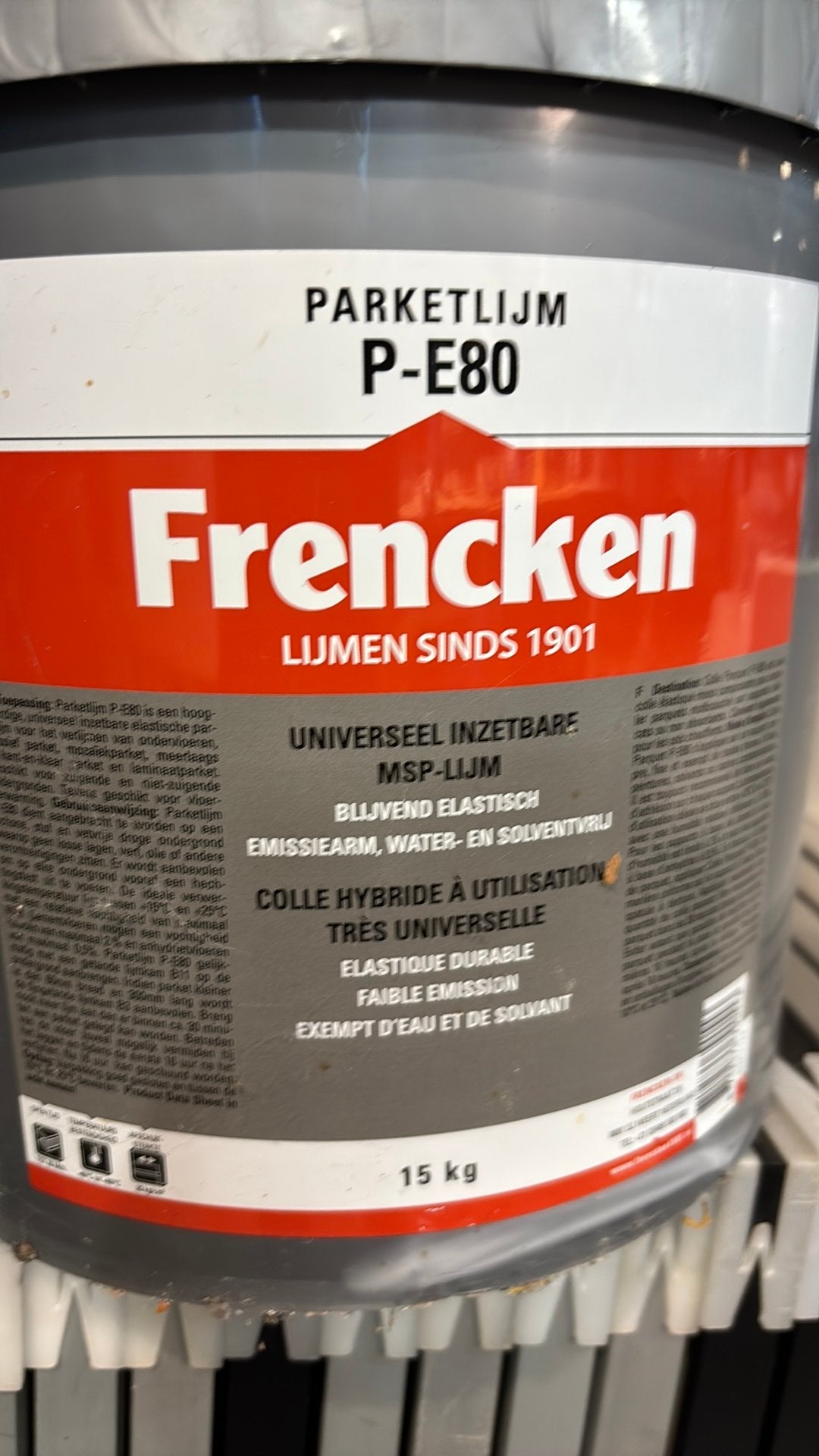 Parket lijm 15 kg., 10 tot 15 liter, Ophalen, Nieuw