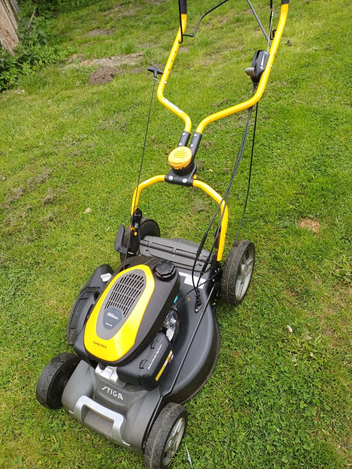Stiga combi 753V, Ophalen, Cirkelmaaier, Opvangzak, Zo goed als nieuw
