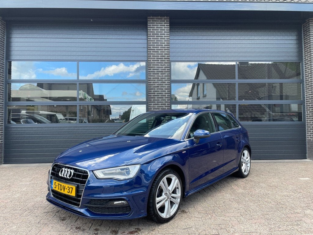 Audi A3 1.4 TFSI Pro Line Plus S-Line Navi , Clima , Xenon, Auto's, Audi, Gebruikt, Blauw, Origineel Nederlands, 650 kg