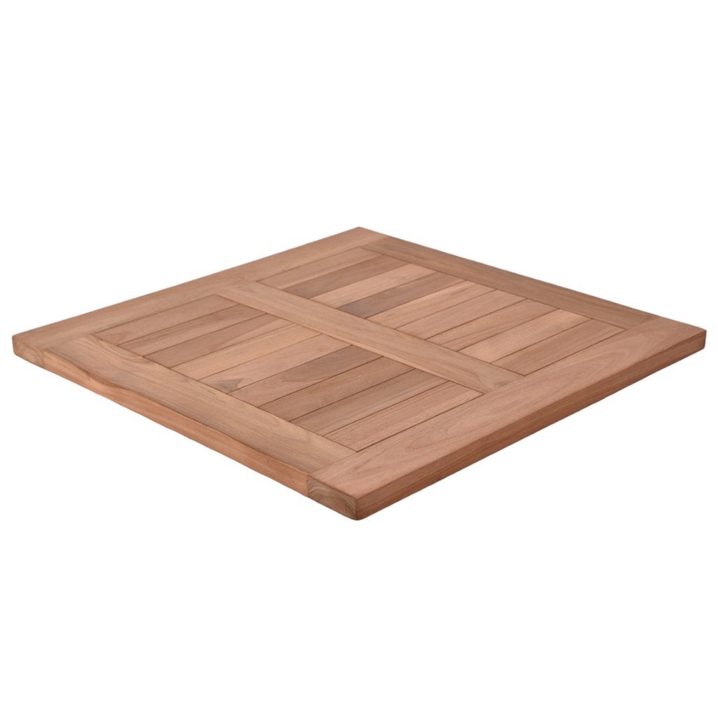 Teakhouten terras tafelblad vierkant 60 x 60 cm, Ophalen of Verzenden, Nieuw