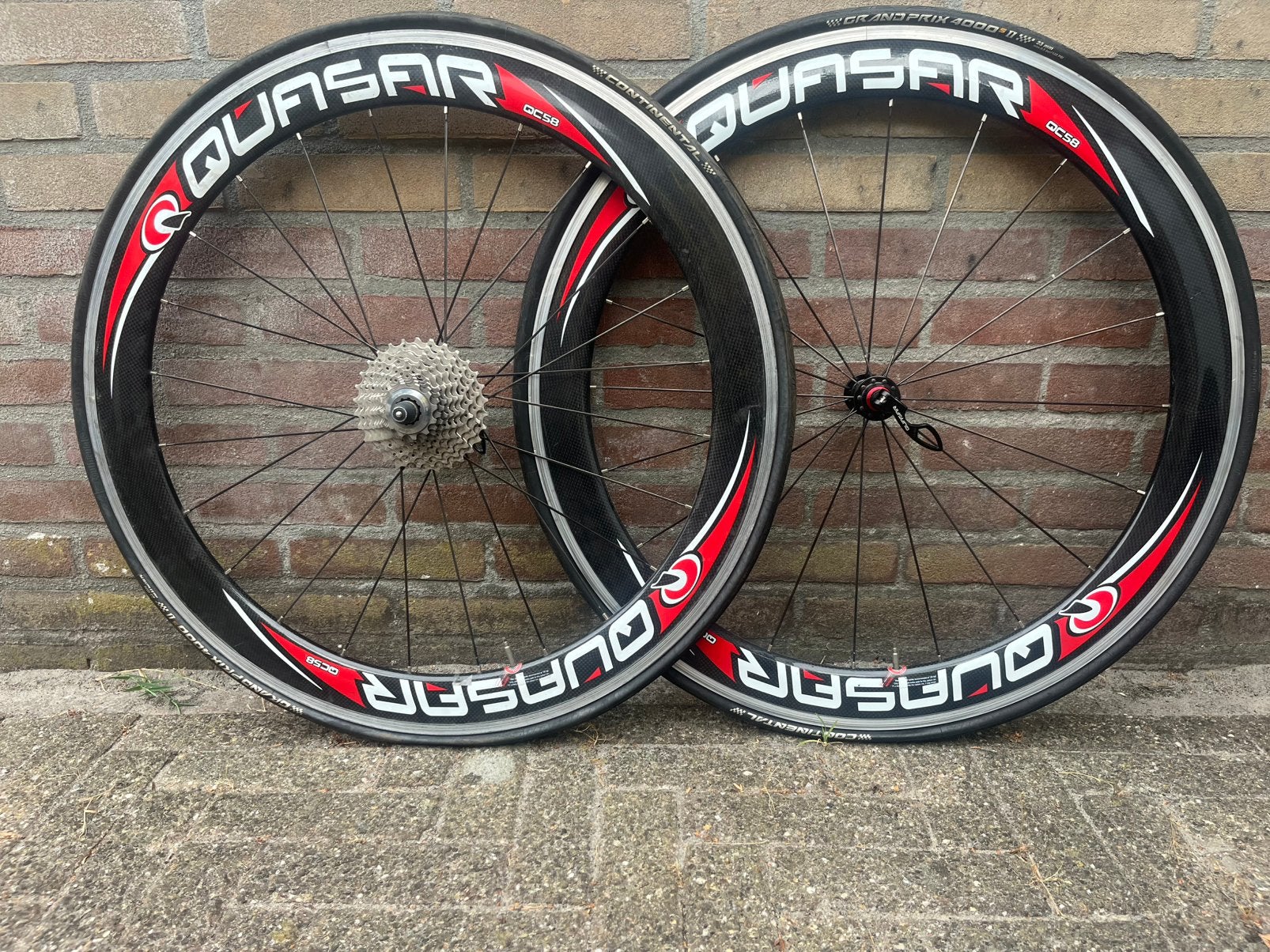 Quasar QC 58 carbon wielset, Zo goed als nieuw, Racefiets, Carbon, Ophalen