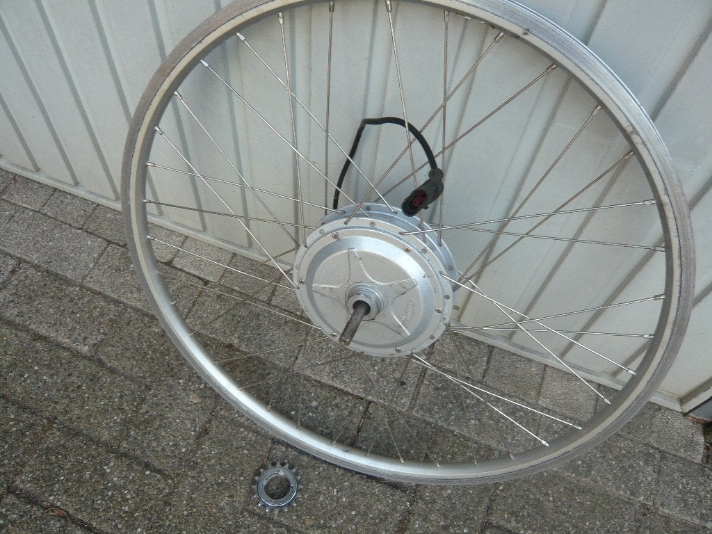 mooi recht 28""Achterwiel (sparta) ion met motor 24volt, Fietsen en Brommers, Ophalen, Gebruikt, Elektrische fiets, Motor