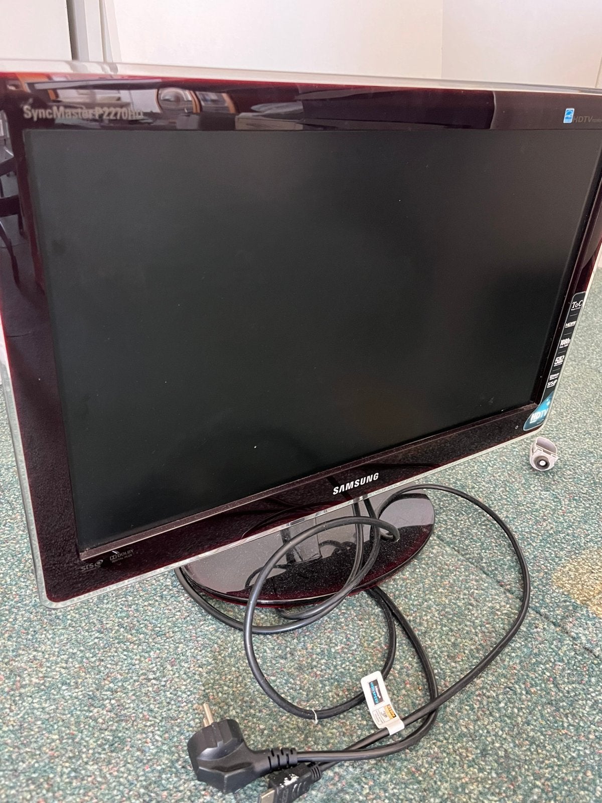 Samsung SyncMaster P2270HD 22 inch Full HD monitor/TV – €50, Ophalen, Zo goed als nieuw, 50 Hz, Samsung