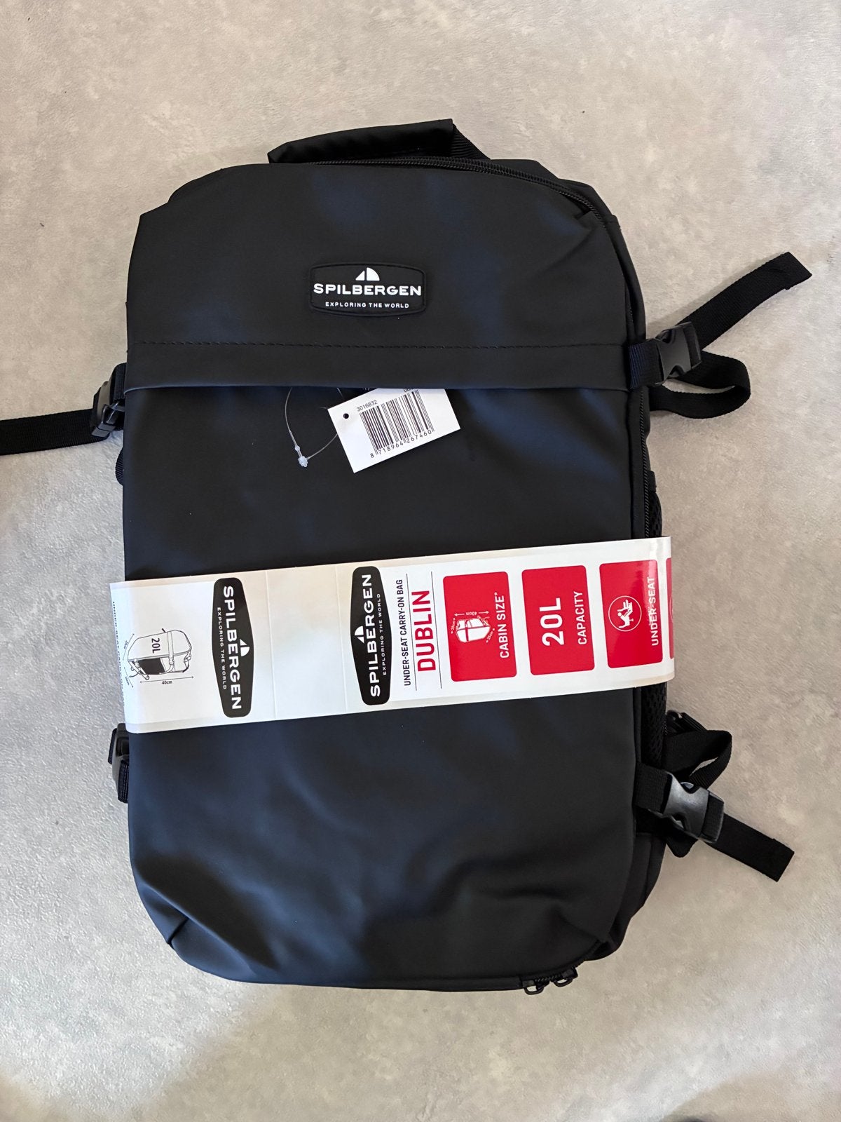 Spilbergen Dublin Under-Seat Carry-On Bag - 20L, Ophalen of Verzenden, Nieuw, 25 tot 40 cm, Overige merken