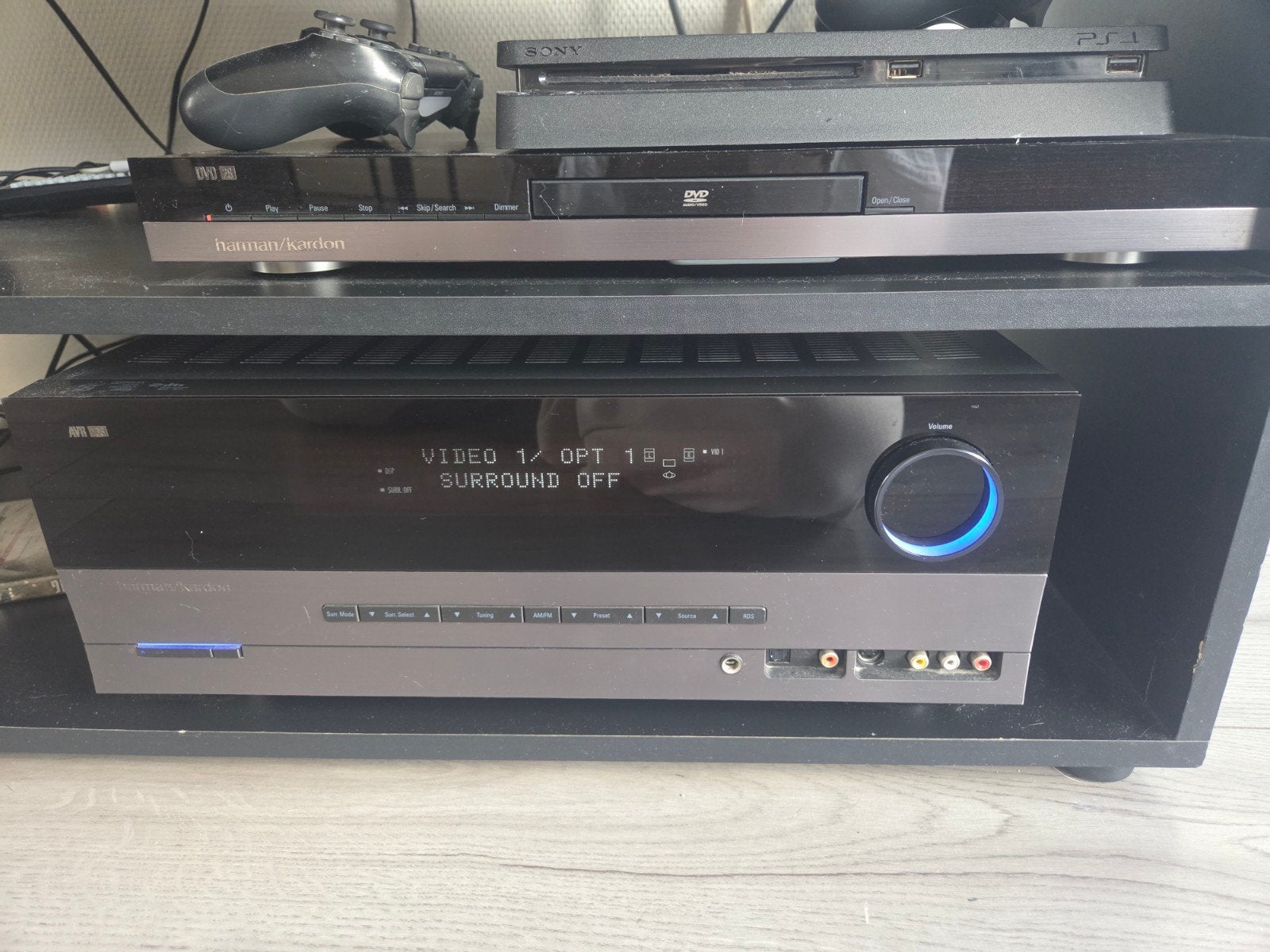 Harman Kardon AVR 138 receiver met DVD-speler, Ophalen of Verzenden, Gebruikt, Overige merken, Dvd-speler